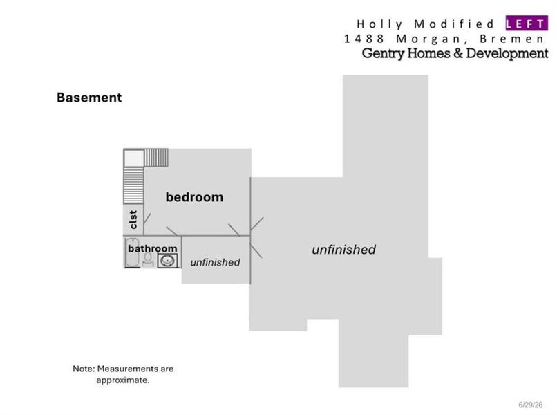 2D floor plan layout of this home in , Bremen, GA (Image 3).