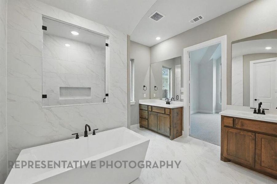Furnished interior view inside a new home in , Forney (Image 9).