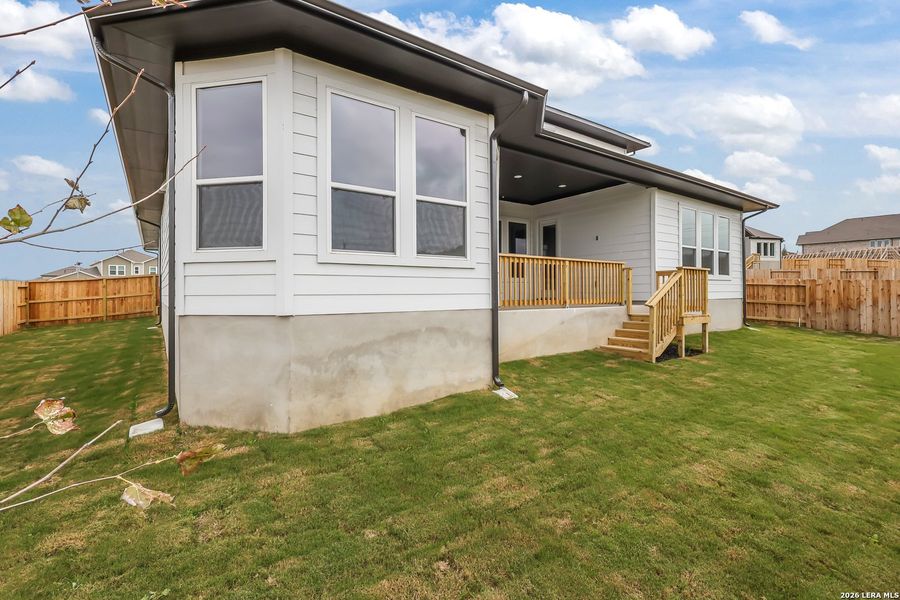 Exterior details and patio area of a home in Homestead, Schertz (Image 23). Exterior details and patio area of a home in Homestead, Schertz (Image 23).