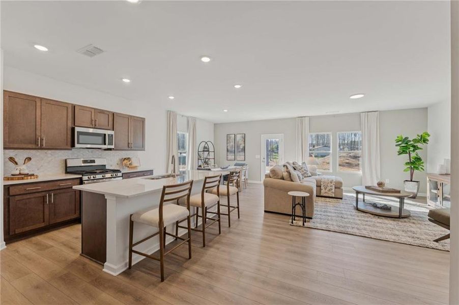 Furnished interior view inside a new home in , Dallas (Image 16).