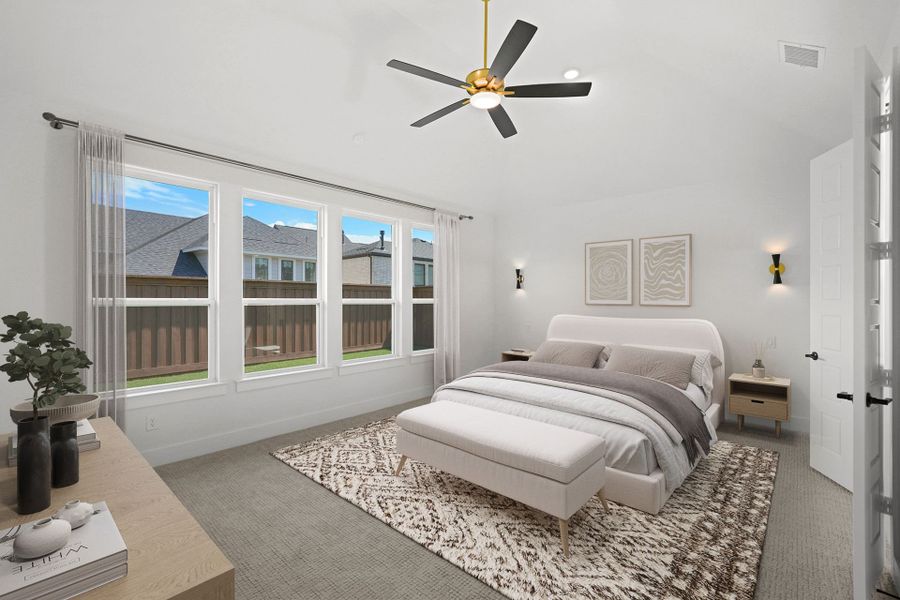 Furnished interior view inside a new home in Fields - 50' Lots, Frisco (Image 15). Furnished interior view inside a new home in Fields - 50' Lots, Frisco (Image 15).