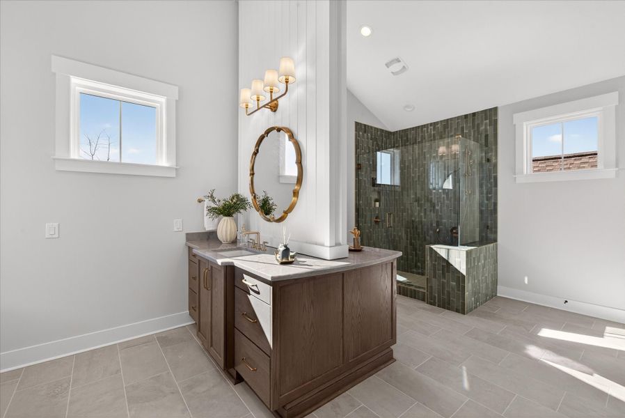 Representative furnished interior of a home built from the Newport II by Classica Homes in McLean - Hunts Point, Belmont (Image 28).