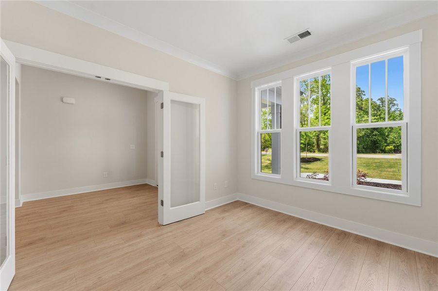 Sun-filled interior space with abundant natural li