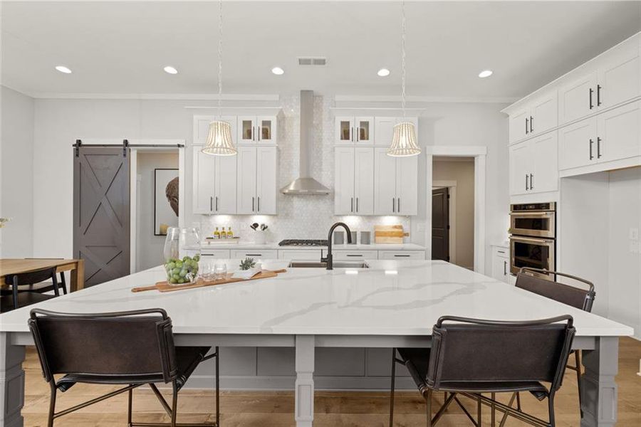 Furnished interior view inside a new home in Soleil Belmont Park, Canton (Image 16).