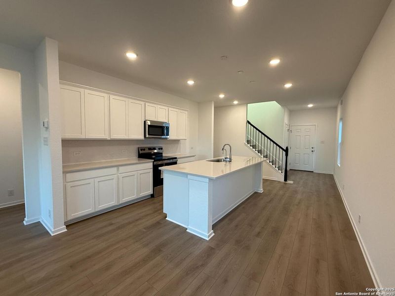 Furnished interior view inside a new home in Meadows at Hennersby Hollow 40's, San Antonio (Image 9). Furnished interior view inside a new home in Meadows at Hennersby Hollow 40's, San Antonio (Image 9).