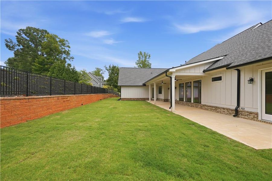 Exterior details and patio area of a home in , Commerce (Image 26). Exterior details and patio area of a home in , Commerce (Image 26).