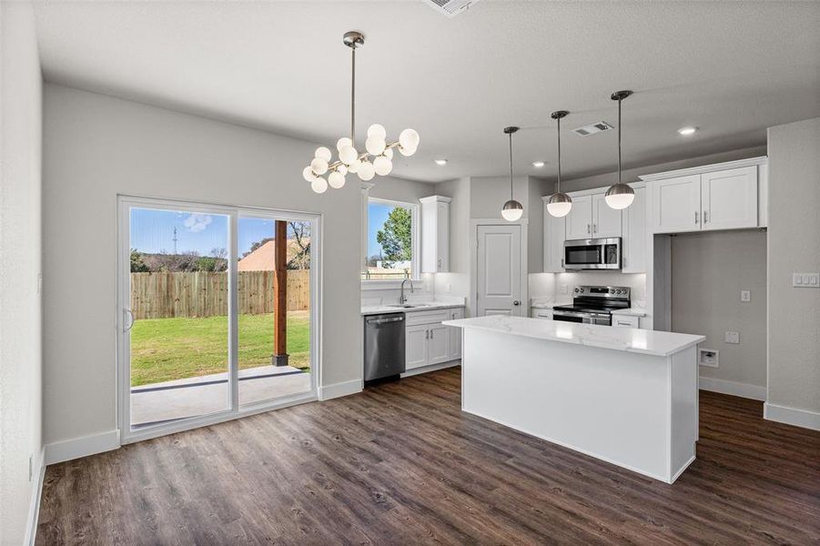 Furnished interior view inside a new home in , Granbury (Image 8).