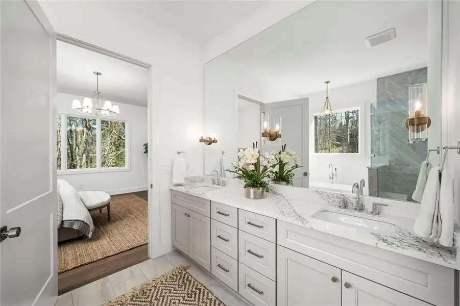 Furnished interior view inside a new home in , Acworth (Image 9). Furnished interior view inside a new home in , Acworth (Image 9).