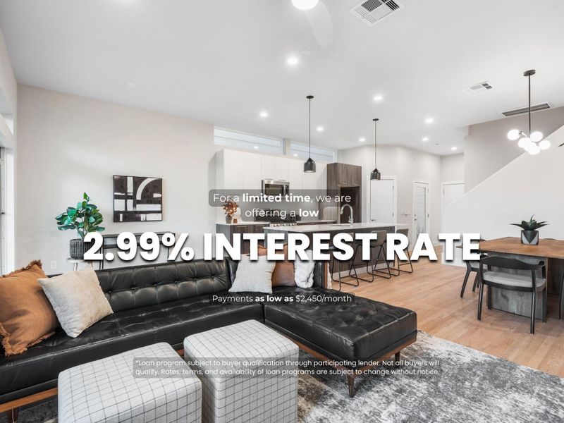 Modern living made simple. Qualified buyers can take advantage of the lending program - making homeownership more accessible than ever. Modern living made simple. Qualified buyers can take advantage of the lending program - making homeownership more accessible than ever.