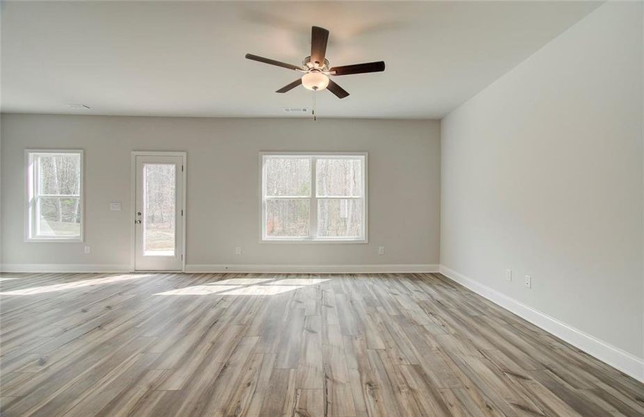 Spacious, unfurnished interior of a new home in Crofton Place Enclave, Snellville (Image 17). Spacious, unfurnished interior of a new home in Crofton Place Enclave, Snellville (Image 17).