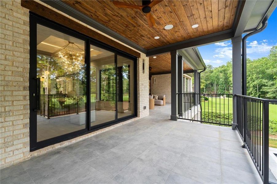 Exterior details and patio area of a home in , Alpharetta (Image 37).