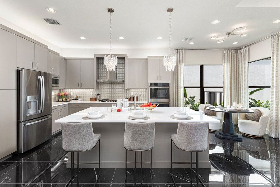 Representative furnished interior of a home built from the Bimini Grande by GL Homes in Valencia Del Mar, Boynton Beach (Image 16).