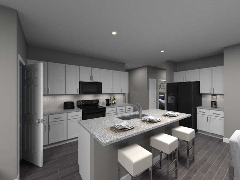 Kitchen in the Sycamore floorplan