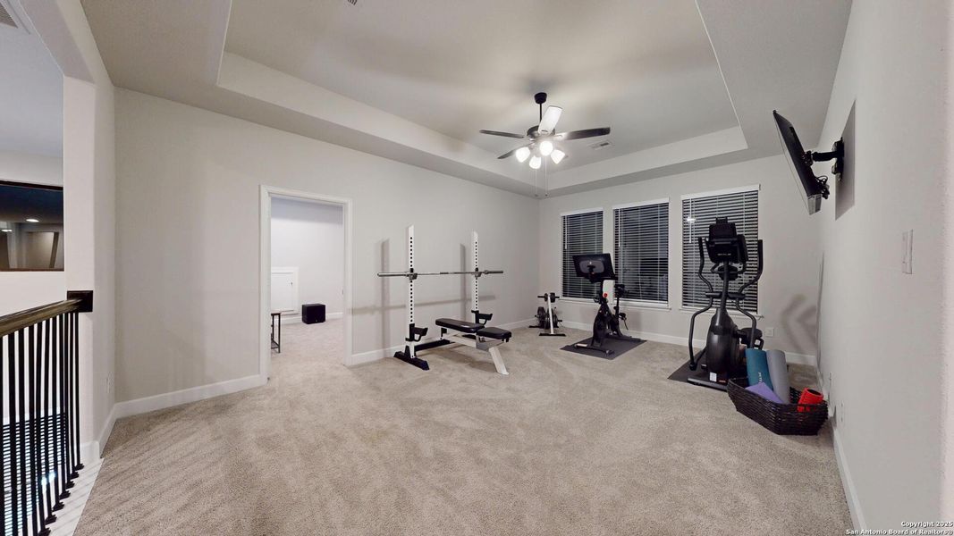 Furnished interior view inside a new home in Weston Oaks 55', San Antonio (Image 44).