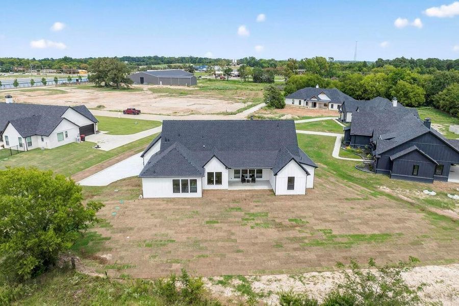 Aerial view of residential area Aerial view of residential area