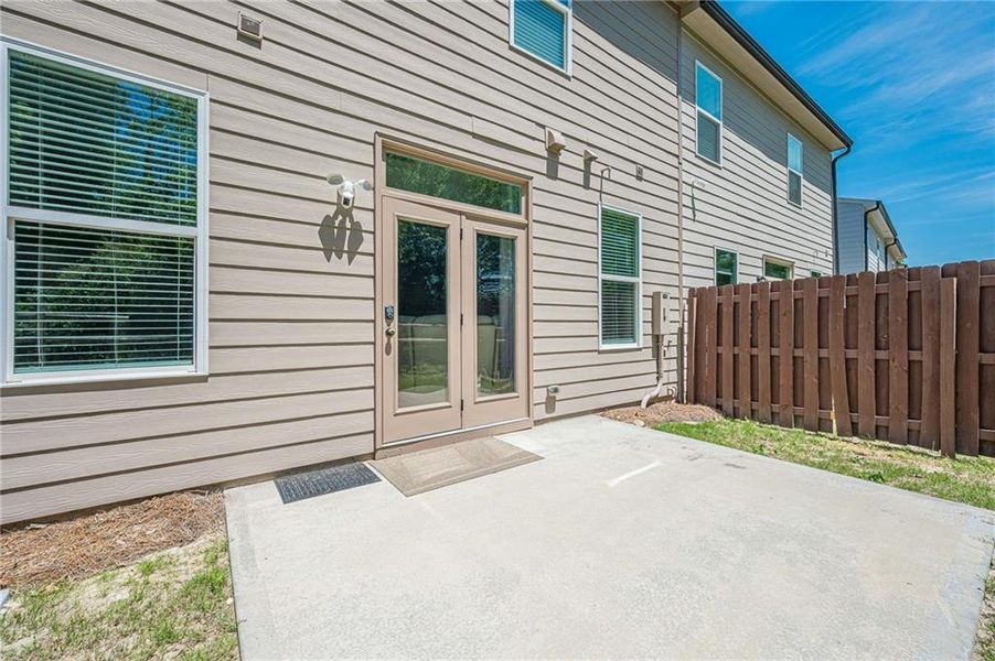 Exterior details and patio area of a home in , Atlanta (Image 24).