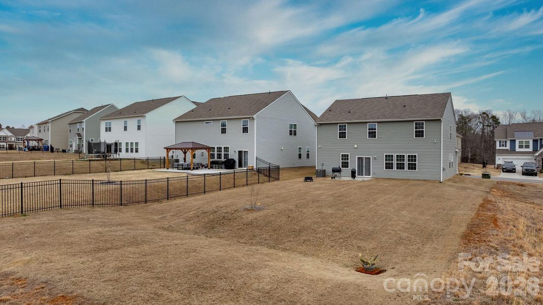 Exterior details and patio area of a home in Shannon Woods, Maiden (Image 32).