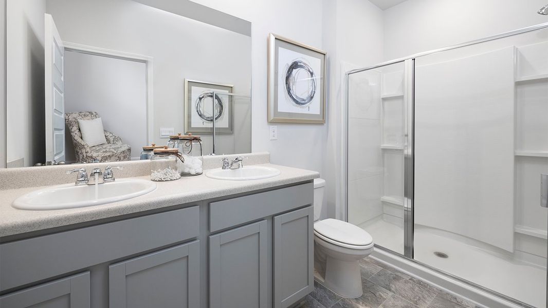 Representative furnished interior of a home built from the Burke by D.R. Horton in Estates at Deer Hollow, Grovetown (Image 12).