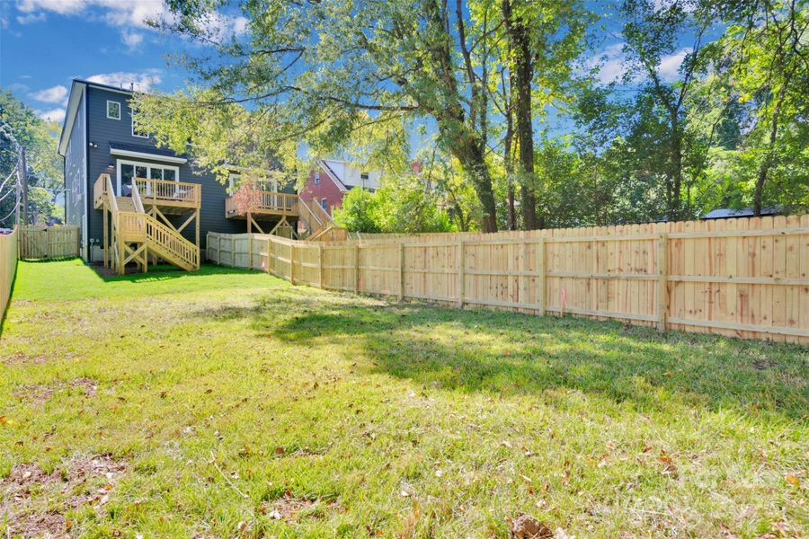 Super sized backyard