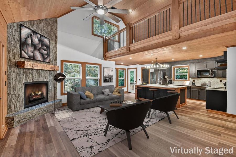 Furnished interior view inside a new home in , Ellijay (Image 10). Furnished interior view inside a new home in , Ellijay (Image 10).