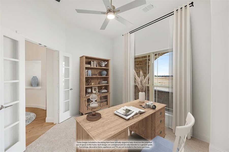 Furnished interior view inside a new home in Hunters Ridge, Crowley (Image 13). Furnished interior view inside a new home in Hunters Ridge, Crowley (Image 13).