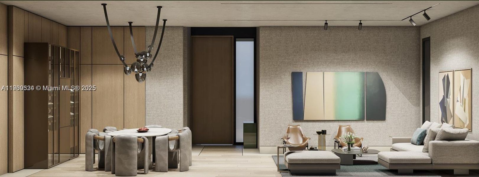 Furnished interior view inside a new home in , Key Biscayne (Image 7). Furnished interior view inside a new home in , Key Biscayne (Image 7).