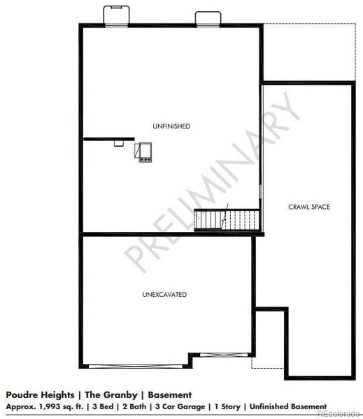 2D floor plan layout of this home in , Windsor, CO (Image 4).