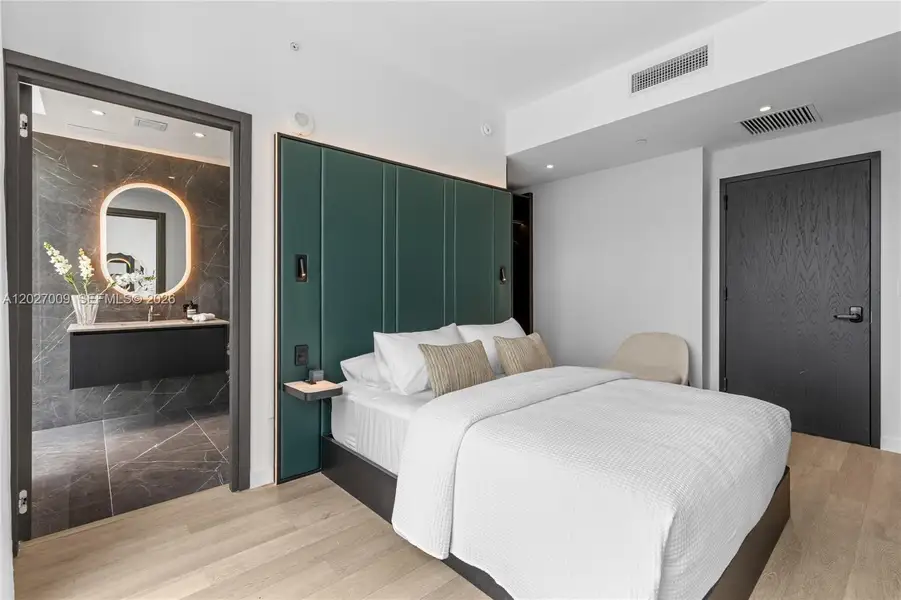 Furnished interior view inside a new home in , Miami (Image 29).
