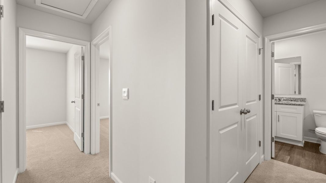 Spacious, unfurnished interior of a new home in Rushing Waters Townhomes, North Augusta (Image 20). Spacious, unfurnished interior of a new home in Rushing Waters Townhomes, North Augusta (Image 20).