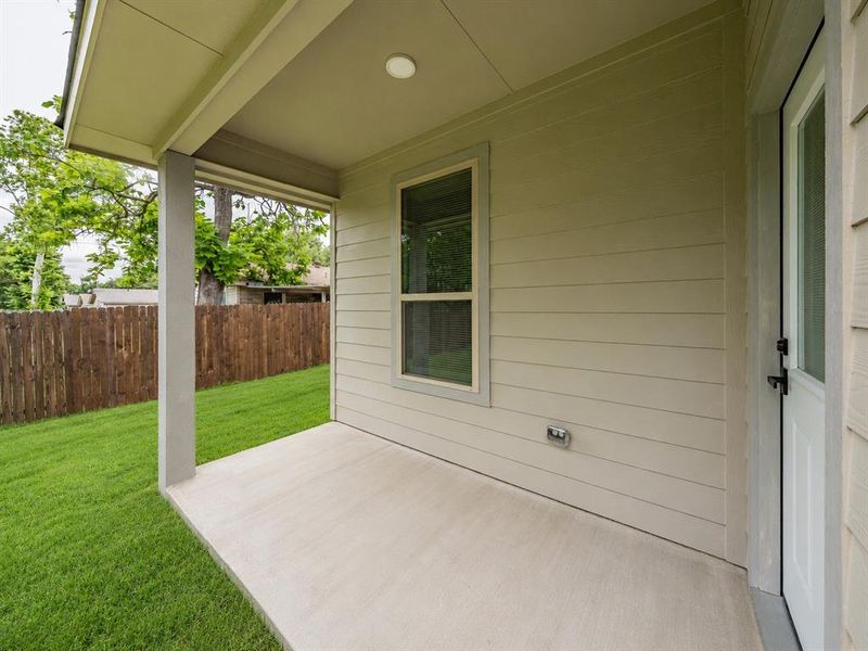 Exterior details and patio area of a home in , Fort Worth (Image 18).