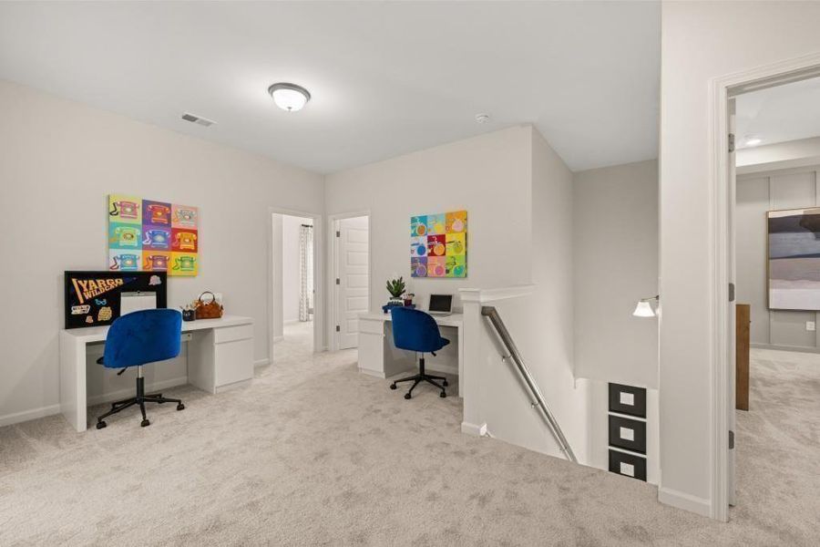 Furnished interior view inside a new home in Allen Manor, Hoschton (Image 37).