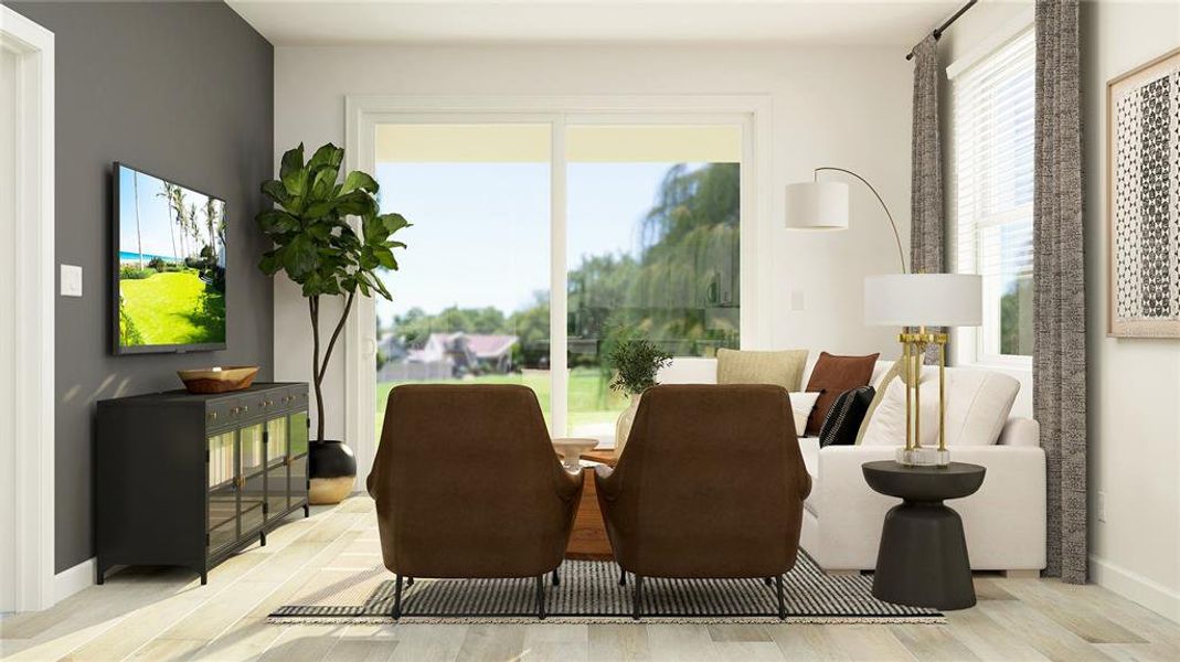 Furnished interior view inside a new home in Prosperity Lakes Active Adult: Active Adult Villas, Parrish (Image 14).