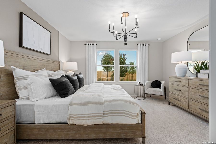 Furnished interior view inside a new home in Meadows at Clear Springs, New Braunfels (Image 10).