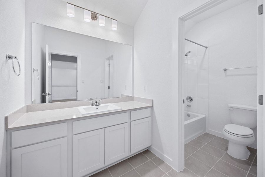 Furnished interior view inside a new home in Provence - 60', Austin (Image 10). Furnished interior view inside a new home in Provence - 60', Austin (Image 10).