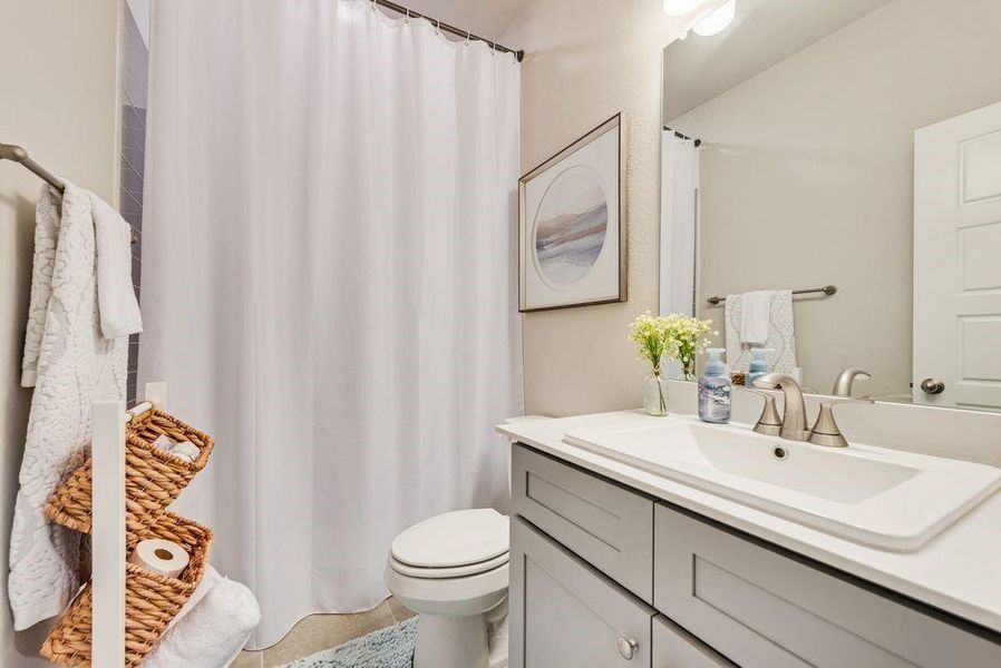 Furnished interior view inside a new home in , Flower Mound (Image 23).