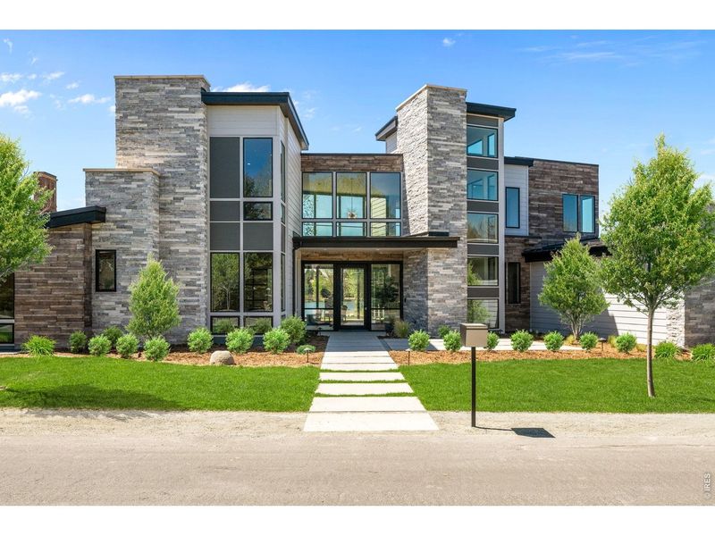 Front exterior of a new home in , Cherry Hills Village, CO, highlighting curb appeal (Image 1). Front exterior of a new home in , Cherry Hills Village, CO, highlighting curb appeal (Image 1).