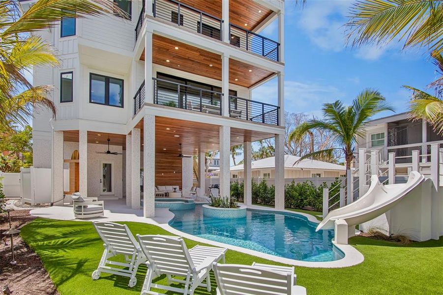 Exterior details and patio area of a home in , Sarasota (Image 21).