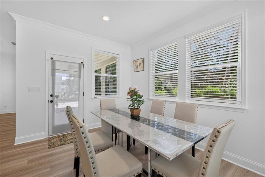 Furnished interior view inside a new home in Bailey Fence, Dacula (Image 14).