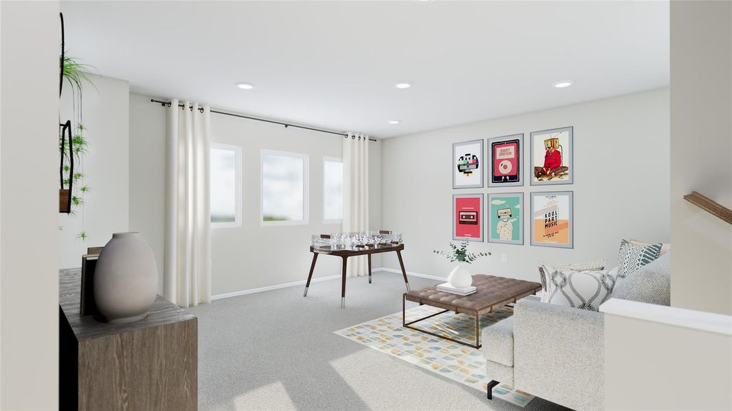 Furnished interior view inside a new home in Anniston, Katy (Image 14).