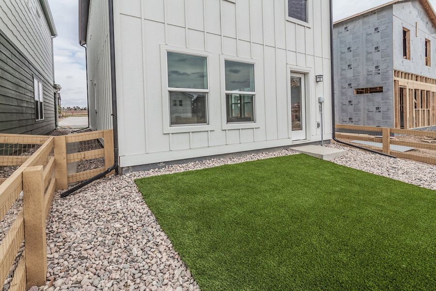 Exterior details and patio area of a home in Bloom, Fort Collins (Image 29).