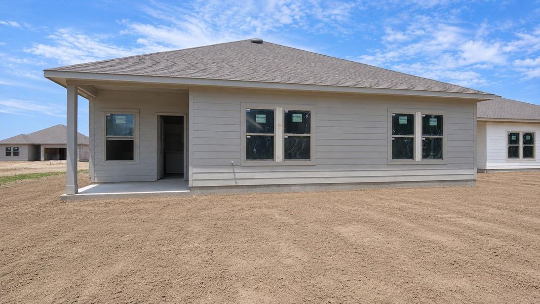 Exterior details and patio area of a home in Sundance Cove, Crosby (Image 3). Exterior details and patio area of a home in Sundance Cove, Crosby (Image 3).