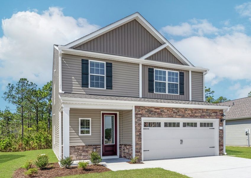 Angled view of the Camden floor plan