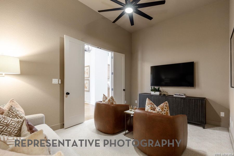 Furnished interior view inside a new home in Hallie's Cove, Schertz (Image 26).