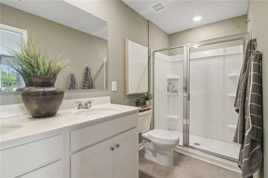 Furnished interior view inside a new home in , Atlanta (Image 27).