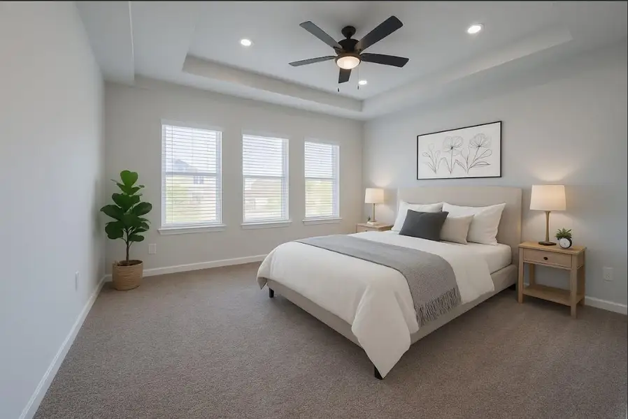 Furnished interior view inside a new home in , Houston (Image 7).