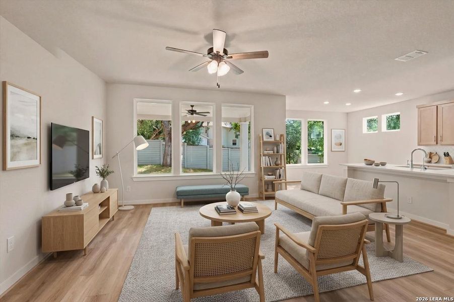 Furnished interior view inside a new home in Park Hill Commons, San Antonio (Image 10). Furnished interior view inside a new home in Park Hill Commons, San Antonio (Image 10).