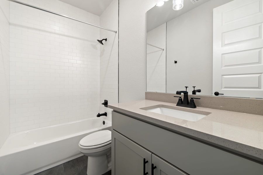 Furnished interior view inside a new home in Lariat, Liberty Hill (Image 18).