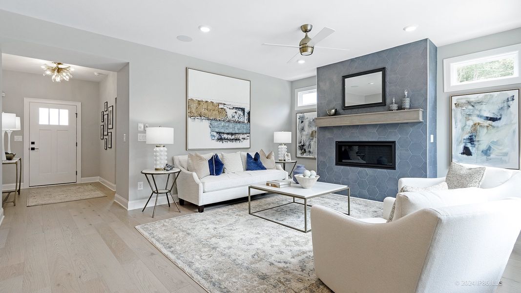 Representative furnished interior of a home built from the Portico by Epcon Communities in The Courtyards at Bailey Farms, Dacula (Image 22).