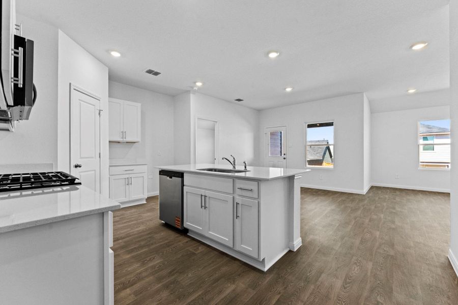 Furnished interior view inside a new home in Trace, San Marcos (Image 5).