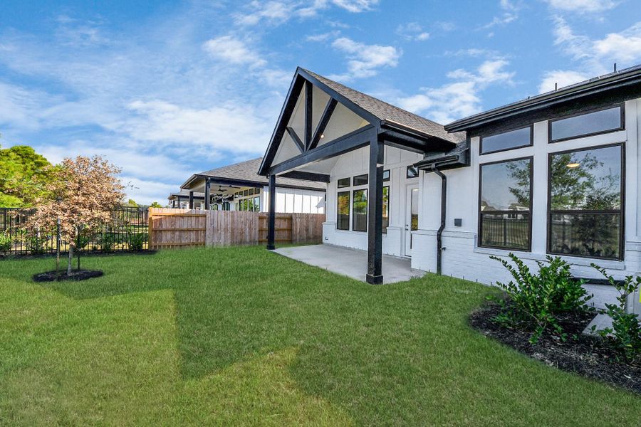 Exterior details and patio area of a home in , Katy (Image 27). Exterior details and patio area of a home in , Katy (Image 27).